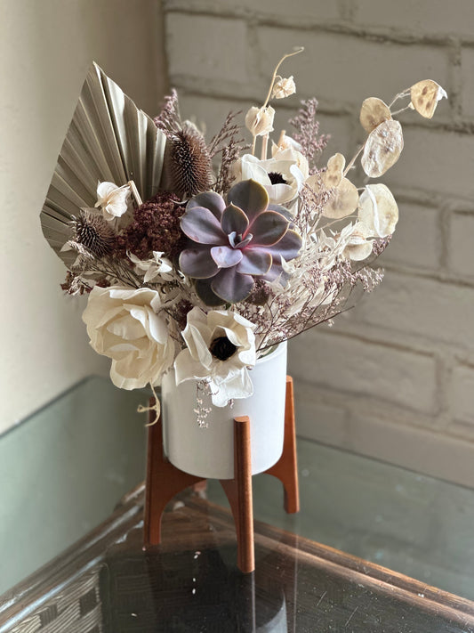 Dried Flower and Succulent Arrangement